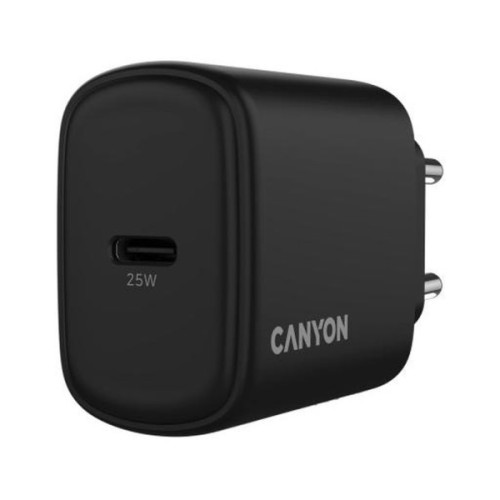 Зарядний пристрій Canyon OnCharge 250 25W 1xPD EU Black (CNE-CHA250-11)