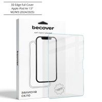 Скло захисне BeCover 3D Edge Full Cover Apple iPad Air 13" M2/M3 (2024/2025) (714775)