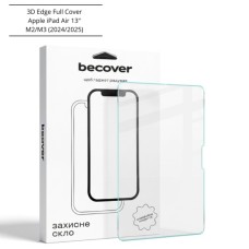Скло захисне BeCover 3D Edge Full Cover Apple iPad Air 13" M2/M3 (2024/2025) (714775)
