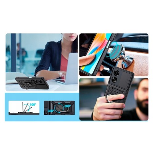 Чохол до мобільного телефона BeCover Military Oppo A60 Black (713078)