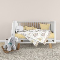 Дитячий постільний набір Home Line Мадагаскар (кавово-жовтий/світло-жовтий) (183209)