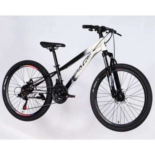 Велосипед Space 24" MARS DD FR рама-11" ST 2026 чорний з білим (OPS-SP-24-059)