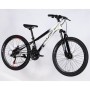 Велосипед Space 24" MARS DD FR рама-11" ST 2026 чорний з білим (OPS-SP-24-059)