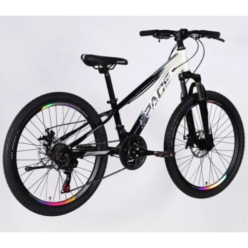 Велосипед Space 24" MARS DD FR рама-11" ST 2026 чорний з білим (OPS-SP-24-059)