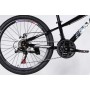Велосипед Space 24" MARS DD FR рама-11" ST 2026 чорний з білим (OPS-SP-24-059)