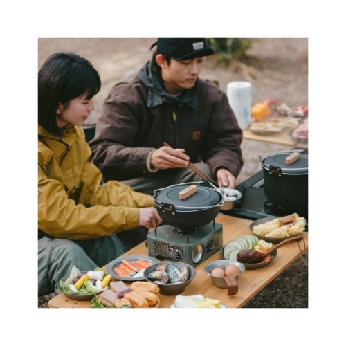 Сковорода туристична Naturehike Сотейник із кришкою CNK2300CJ014 алюміній (6976023925245)