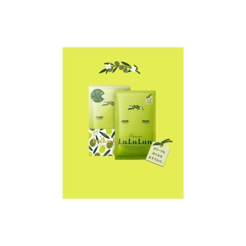 Маска для обличчя Lululun Face Mask Shodoshima Olive Живильна З екстрактом оливкового листя 1 шт х 5 уп (4582305065282)