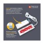 Мережевий подовжувач TECCO 3м 2 поста white (8681277841118)