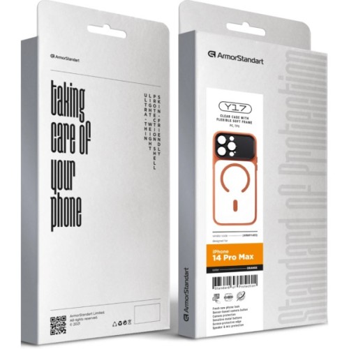 Чохол до мобільного телефона Armorstandart Y17 MagCase Apple iPhone 14 Pro Max Orange (ARM91485)