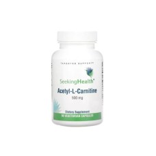 Амінокислота Seeking Health Ацетил-L-Карнітін, 500 мг, Acetyl-L-Carnitine, 90 вегетаріанських кан. (SKH-52008)