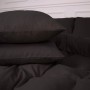Постільна білизна MirSon 002 Black Фланель 2x143x210 Сімейний (2200009648274)