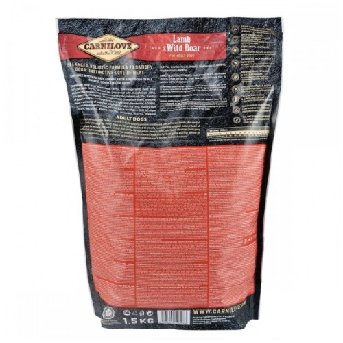 Сухий корм для собак Carnilove Adult Lamb and Wild Boar 1.5 кг (8595602508983)