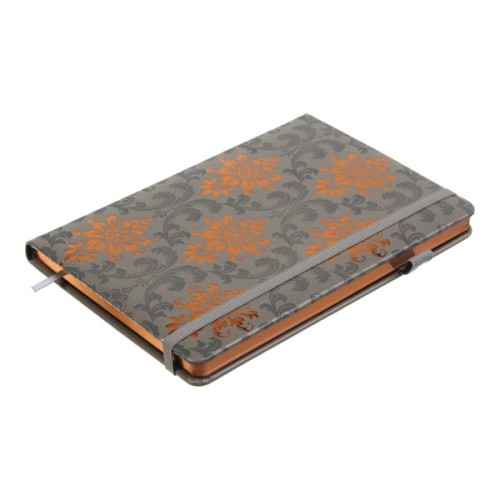 Книга записна Buromax ROYAL А5 96 аркушів клітинка, сірий (BM.295125-09)