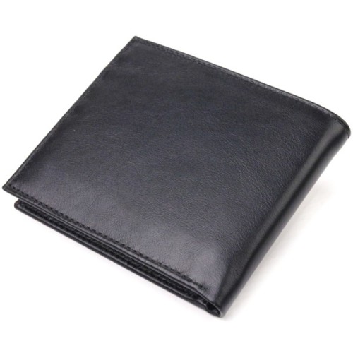 Гаманець Canpellini З натуральної шкіри Чорний (21579)