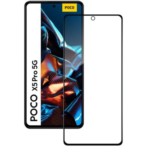 Скло захисне ACCLAB Full Glue Xiaomi Poco X5 Pro Black (1283126567384)