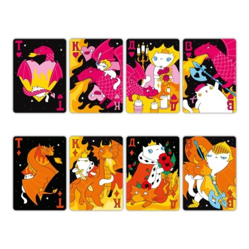 Гральні карти Orner Maliunok. Коти та Дракони (orner-2870)