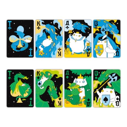 Гральні карти Orner Maliunok. Коти та Дракони (orner-2870)