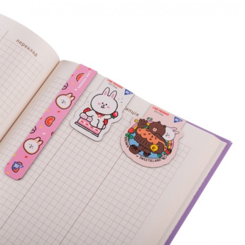 Закладки для книг Yes магнітні Line Friends 3 шт (708358)