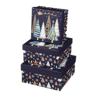 Подарункова коробка Buromax 3 шт тиснення фольгою (BM.233337)