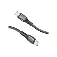 Дата кабель USB-C to USB-C 1.2m 60W PD FletchLink-CC black Promate (fletchlink-cc.black)
