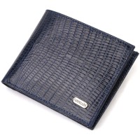 Гаманець Canpellini Без застібки з натуральної шкіри Синій (21760)