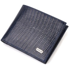 Гаманець Canpellini Без застібки з натуральної шкіри Синій (21760)