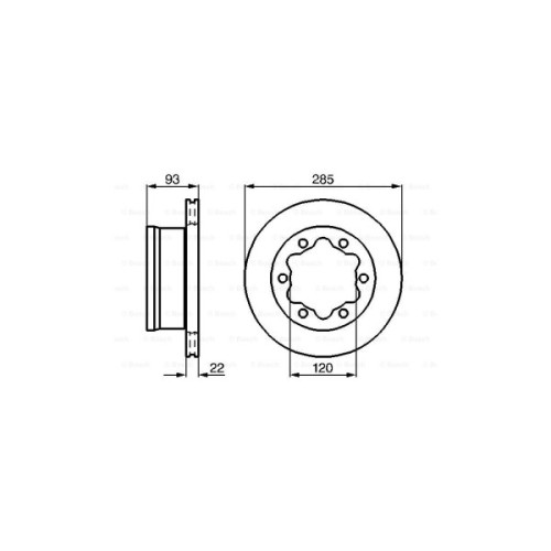 Гальмівний диск Bosch 0 986 478 555