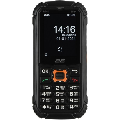 Мобільний телефон 2E R240 2025 Black (694743657623)