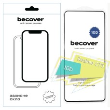 Скло захисне BeCover Realme C75 10D Black (713167)