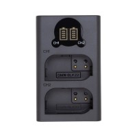 Зарядний пристрій для фото PowerPlant Panasonic DL-BLK22 для двох акумуляторів (CH980376)
