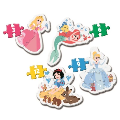 Пазл Clementoni 4 в 1 Princess, серія My First Puzzles (20813.00)