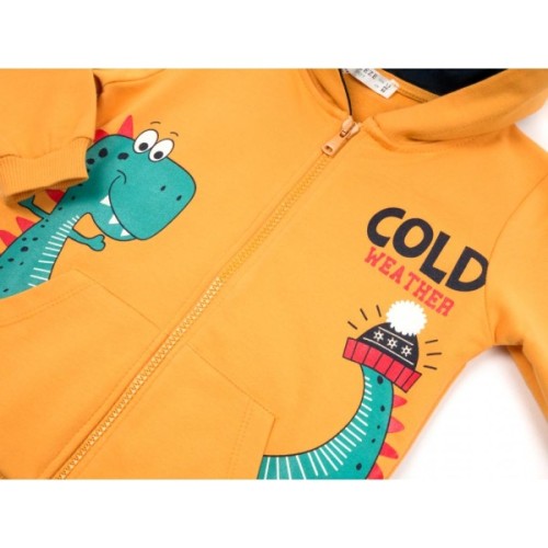 Спортивний костюм дитячий Breeze з динозавриком (13419-86B-yellow)