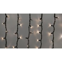Гірлянда Delux ICICLE flash 108LED 2 х 1 м теплий білий / чорний IP44 EN (90012947)