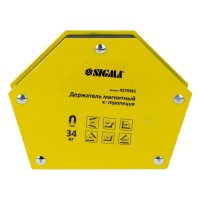 Магніт для зварювання Sigma трапеція 34кг 105x65x65x45мм (30,45,60,75,90,135 °) (4270361)