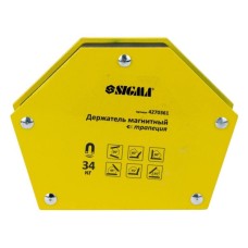 Магніт для зварювання Sigma трапеція 34кг 105x65x65x45мм (30,45,60,75,90,135 °) (4270361)