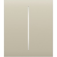 Накладна панель Ajax CenterButton 2-gang/ivory