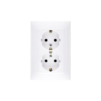 Розетка Simon SCHUKO, біла (CGSZ2/11)