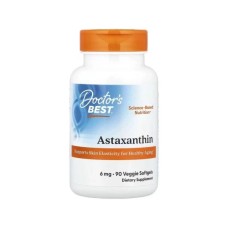 Вітамінно-мінеральний комплекс Doctor's Best Астаксантин, 6 мг, Astaxanthin, 90 вегетаріанських капсул (DRB-00367)