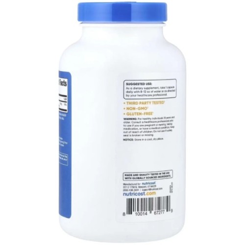 Вітамінно-мінеральний комплекс Nutricost Магнієвий комплекс, 500 мг, Magnesium Complex, 240 капсул (NCS67277)