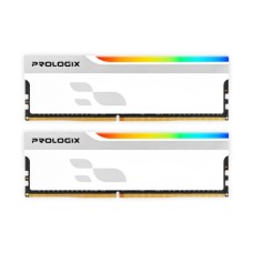 Модуль пам'яті для комп'ютера DDR4 16GB (2x8GB) 3200 MHz Onyx White RGB Prologix (PRO16GB3200YWR4K)