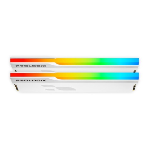 Модуль пам'яті для комп'ютера DDR4 16GB (2x8GB) 3200 MHz Onyx White RGB Prologix (PRO16GB3200YWR4K)