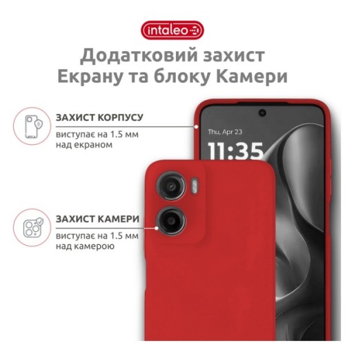 Чохол до мобільного телефона Intaleo SoftShell Motorola G06 Red (1283126635939)