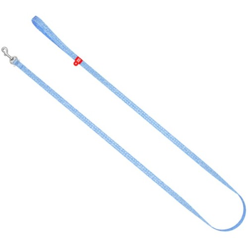 Повідець для котів WAUDOG Re-cotton світловідбивний XS 200х1 см блакитний (16442)