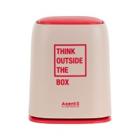 Кошик для паперів Axent Настільний контейнер для сміття, прямокутний, персиковий (2133-42-A)