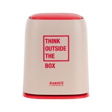 Кошик для паперів Axent Настільний контейнер для сміття, прямокутний, персиковий (2133-42-A)