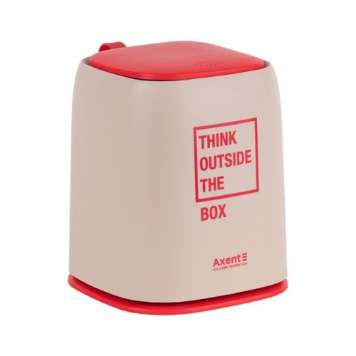 Кошик для паперів Axent Настільний контейнер для сміття, прямокутний, персиковий (2133-42-A)