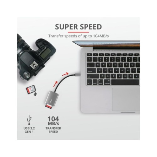 Зчитувач флеш-карт Trust Dalyx Fast USB-С Card reader (24136)