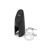 Лігатура для саксофонів D'Addario Rico Ligature & Cap For Alto Sax Nickel-Plated (RAS1N)