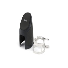 Лігатура для саксофонів D'Addario Rico Ligature & Cap For Alto Sax Nickel-Plated (RAS1N)