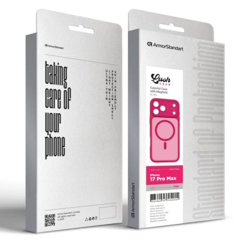 Чохол до мобільного телефона Armorstandart Lush MagCase Apple iPhone 17 Pro Max Pink (ARM87503)